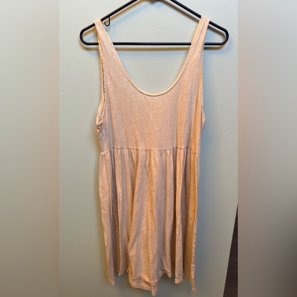 American Eagle Outfitters Light Tan Tank Dress